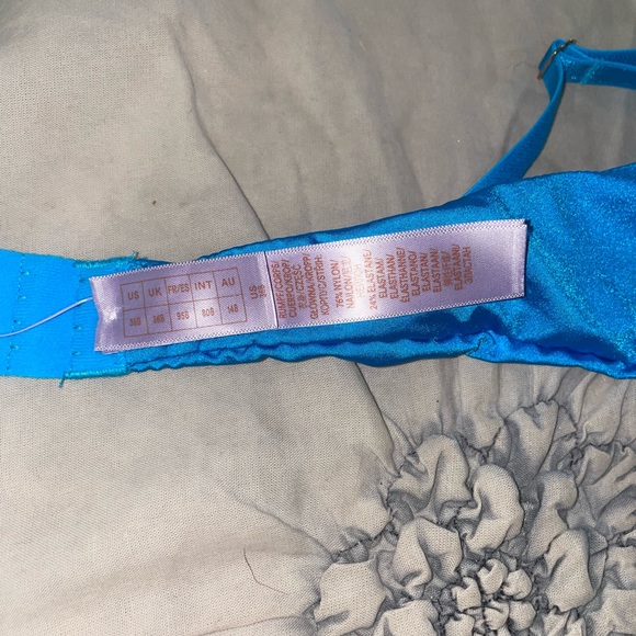 NWT Savage X Fenty Bright Blue Lace Bra 36B (34C) - Picture 5 of 6